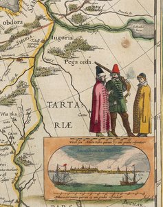 Carte de la Tartarie, extrait de Atlas Maior ou Novus (détail)