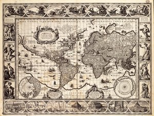 Carte de Mercator du monde