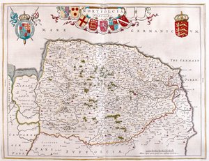 Northfolk, dans "Theatrum Orbis Terrarum, sive Atlas Novus" de Willem Blaeu, Amsterdam - Willem Blaeu