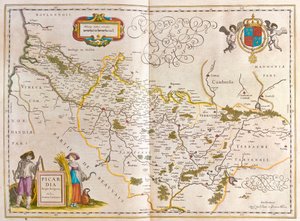 Piccardia, dans "Theatrum Orbis Terrarum, sive Atlas Novus" de Willem Blaeu, Amsterdam