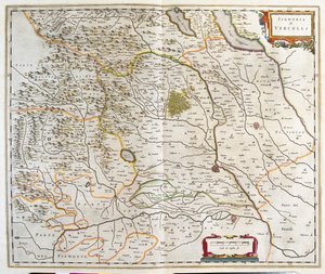 Piémont, Italie, dans "Theatrum Orbis Terrarum, sive Atlas Novus" de Willem Blaeu, Amsterdam
