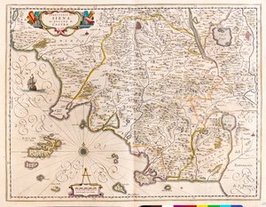 Sienne, Lazio, Italie, dans "Theatrum Orbis Terrarum, sive Atlas Novus" de Willem Blaeu, Amsterdam - Willem Blaeu