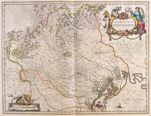 Treviso, Italie, dans "Theatrum Orbis Terrarum, sive Atlas Novus" de Willem Blaeu, Amsterdam - Willem Blaeu