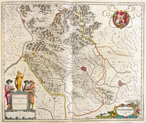 Vicenza, Italie, dans "Theatrum Orbis Terrarum, sive Atlas Novus" de Willem Blaeu, Amsterdam - Willem Blaeu
