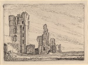 Deux ruines (Huys te Kleef près de Haarlem)