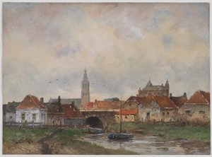 Écluse supérieure à Steenbergen, 1800s - Willem C Rik