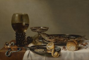 Nature morte à la montre et à la carafe
