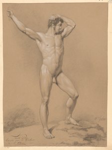 Homme nu debout, vu de face (2e prix 1811)