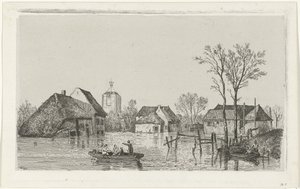 Inondation à Beesd, 1855