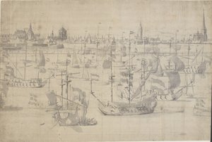 La Flotte Hollandaise à la Rade de Copenhague 1658