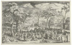 Fête de village, vers 1610