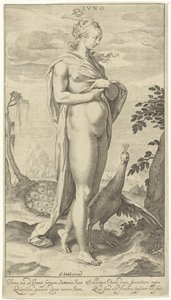 Junon avec paon - Willem Isaacsz. van Swanenburg
