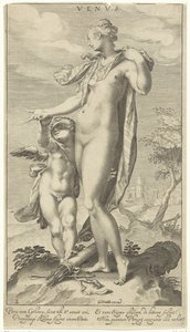 Vénus et Cupidon (Oordeel van Paris) - Willem Isaacsz. van Swanenburg