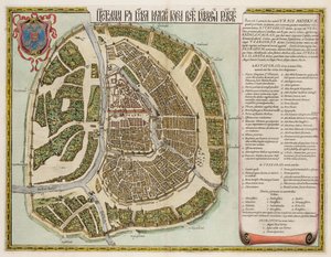 Carte du Kremlin de Moscou du 16ème siècle Castellum Urbis Moskvae, 1662 - Willem Janszoon Blaeu