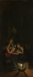 Triptyque : Allégorie de la formation artistique - Willem Joseph Laquy