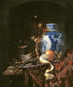 Nature morte avec un pot en porcelaine chinoise
