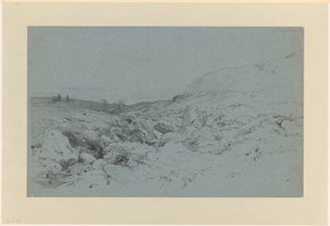 Paysage vallonné avec ruisseau, près de Bergen en Norvège