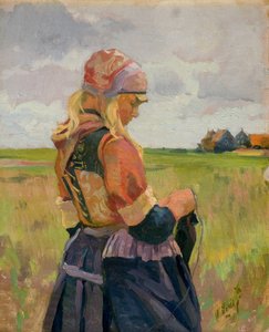 Jeune fille dans un paysage [ou Fille hollandaise]