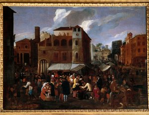 Scène de marché