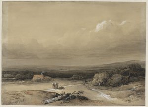 Paysage - Willem Roelofs (I) (signed by artist)