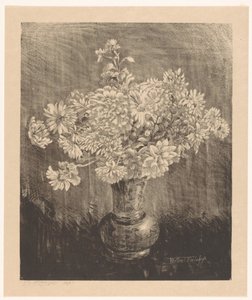 Chrysanthèmes dans un vase