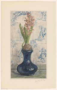 Jacinthe dans un vase en verre
