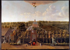 Vue de la propriété Munnikenhof en Zélande (Pays-Bas)