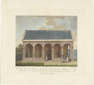 La maison du tsar Pierre à Zaandam, 1697, vers 1825