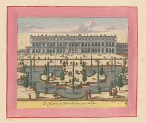 Ansicht des Palastes von Versailles von der Park- und Gartenseite - Willem Swidde