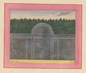 Laubengang mit halbrunder Nische für eine Hecke in den Gärten von Versailles - Willem Swidde