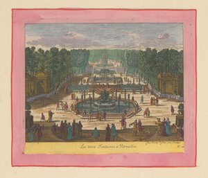 Drei Brunnen in den Gärten von Versailles - Willem Swidde