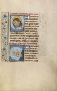 Tête du Christ; Main droite du Christ avec blessure - Willem Vrelant