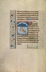 Le pied gauche du Christ avec une plaie