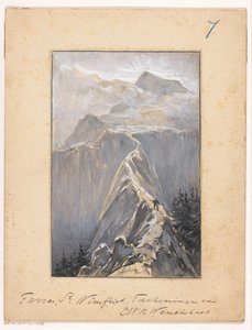 Garçon marchant sur un sentier de montagne - Ludwig Willem Reymert Wenckebach