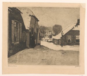 Maisons enneigées à Ede