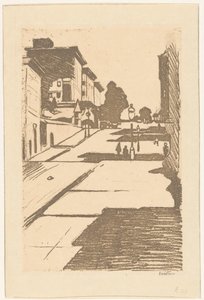 Vue de Maison Street et de l