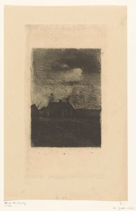 Ferme au crépuscule