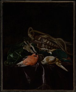 Nature morte avec oiseaux morts et gibier