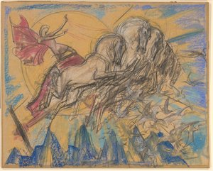 Le dieu soleil Apollon dans son char
