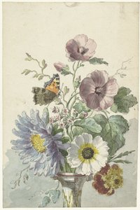 Bouquet de fleurs avec un papillon