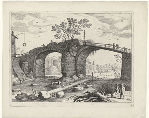 Pont sur une rivière - Willem van Nieulandt (II)