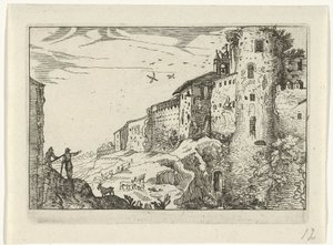 Paysage avec ruine romaine - Willem van Nieulandt (II)