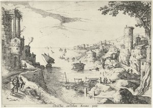 Paysage avec les pèlerins d