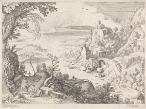 Paysage avec le bon Samaritain