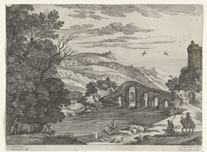 Paysage avec une rivière