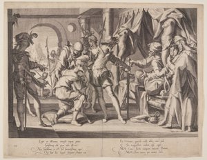 Le comte William autorisant la décapitation, planche 7 des Trônes de justice (Thronus Iustitiae)
