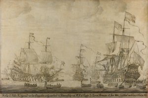 Conseil de guerre à bord du Sept Provinces, le vaisseau amiral de Michiel Adriaensz de Ruyter, 10 juin 1666, précédant la bataille des Quatre Jours : épisode de la deuxième guerre anglo-néerlandaise