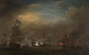 Rencontre pendant la bataille de Kijkduin