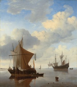 Calme - un smalschip et un kaag à l