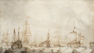 Bateaux de pêche au hareng hollandais en mer du Nord